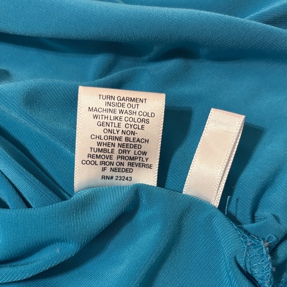 NY&C Teal Sleeveless Top and Multicolor Pants Set - Picture 10 of 10